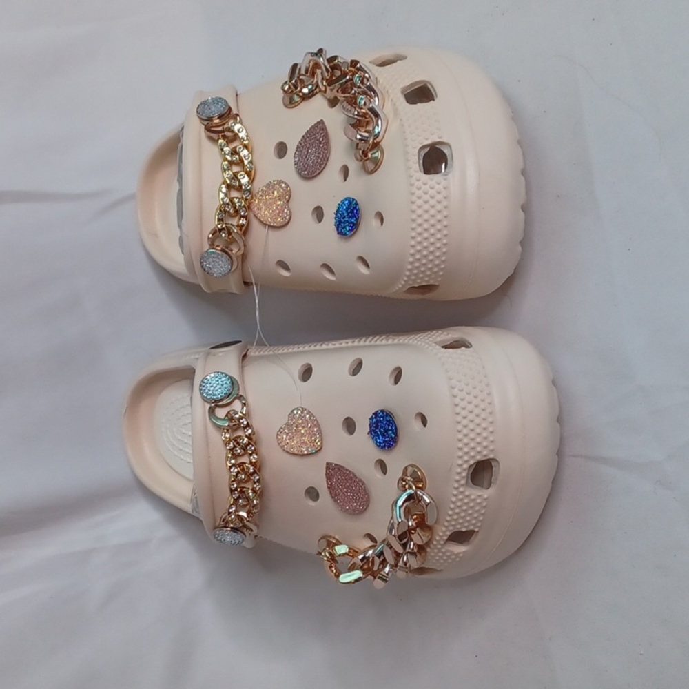 Cream Color Costum Sandal Crog Style size 7